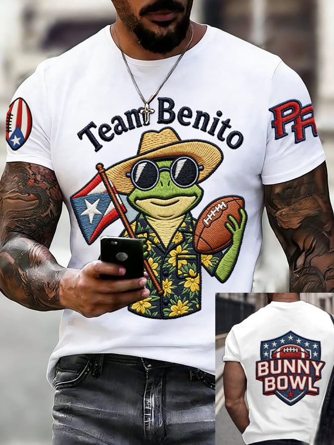 Bad Bunny Super Bowl Merch 2026 Team Benito Bowl T-Shirt Game Day Clothing