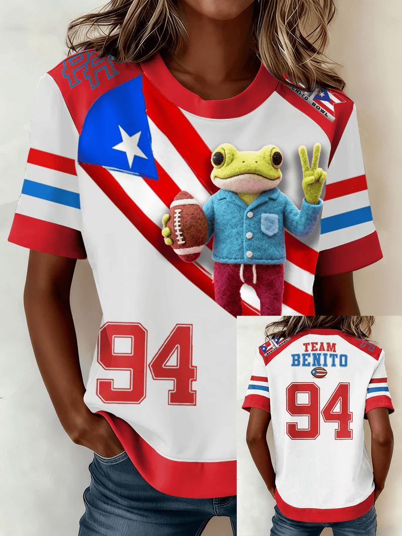 Bad Bunny Super Bowl Merch 2026 Team Benito Bowl T-Shirt Puerto Rican Football Clothing