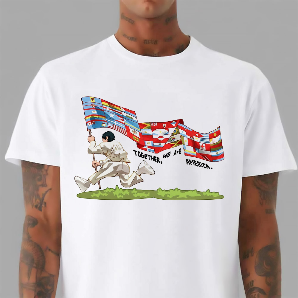 Bad Bunny Together We Are America At Super Bowl LX 2026 Shirt Patriotic Apparel Men's Gifts