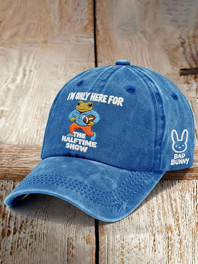 Bad Bunny Tour 2026 Hat I'm Only Here For The Halftime Show Cap Gift For Fans