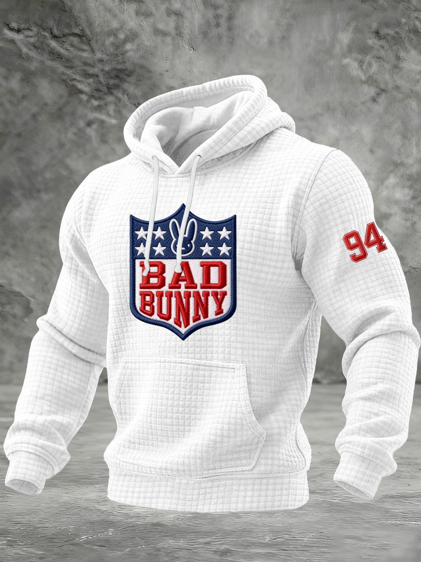 Bad Bunny Tour 2026 Merch Bad Bunny 94 Hoodie Unique Gifts For Football Players