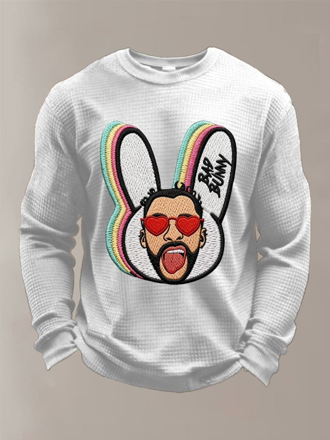 Bad Bunny Tour 2026 Merch Bad Bunny Graphic Long Sleeve Shirt Football Player Present Ideas