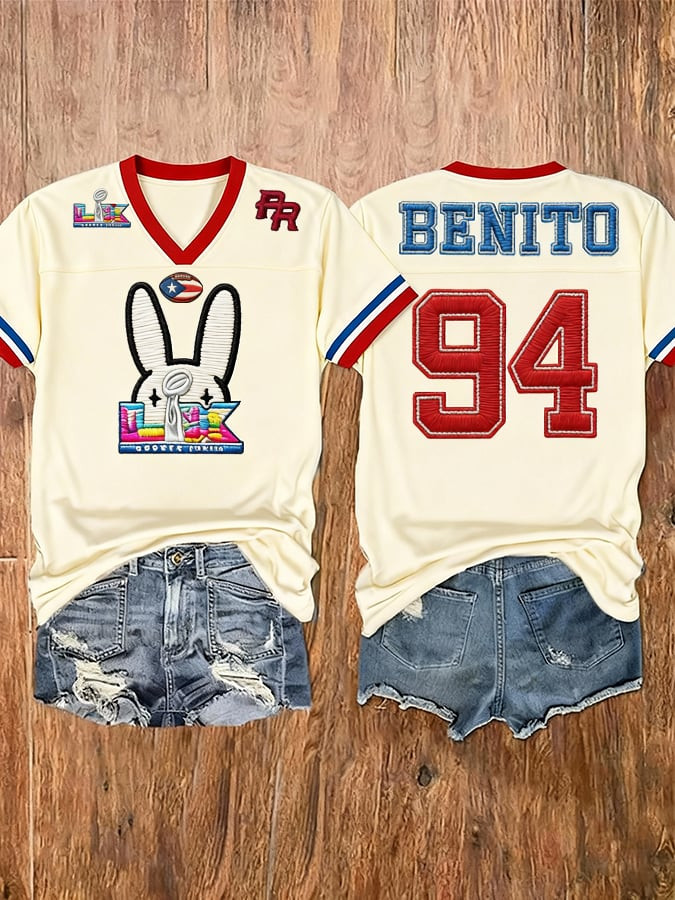 Bad Bunny Tour 2026 Merch Benito 94 Jersey Shirt Gift Ideas For Benito Lovers