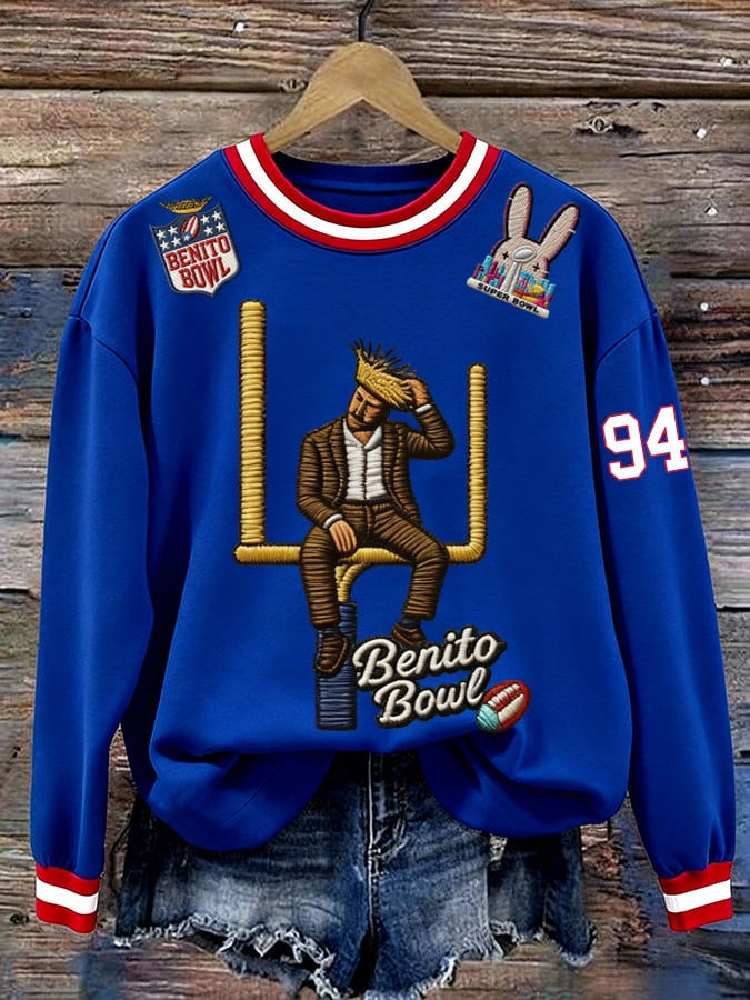 Bad Bunny Tour 2026 Merch Benito Bowl 94 Sweatshirt Unique Gifts For Football Fans