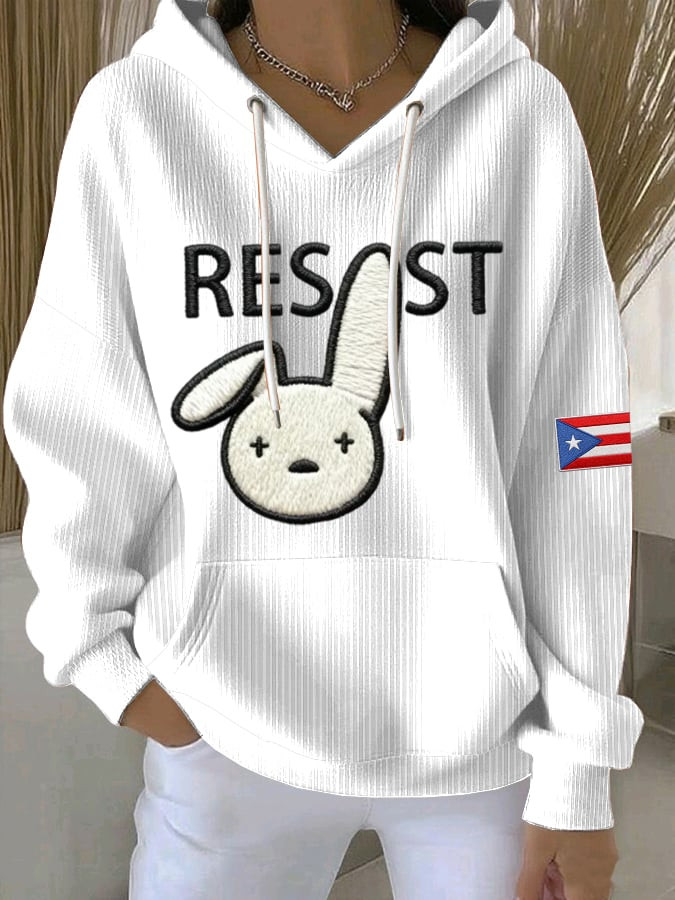 Bad Bunny Tour 2026 Merch Resist Hoodie Unique Gifts For Girlfriend