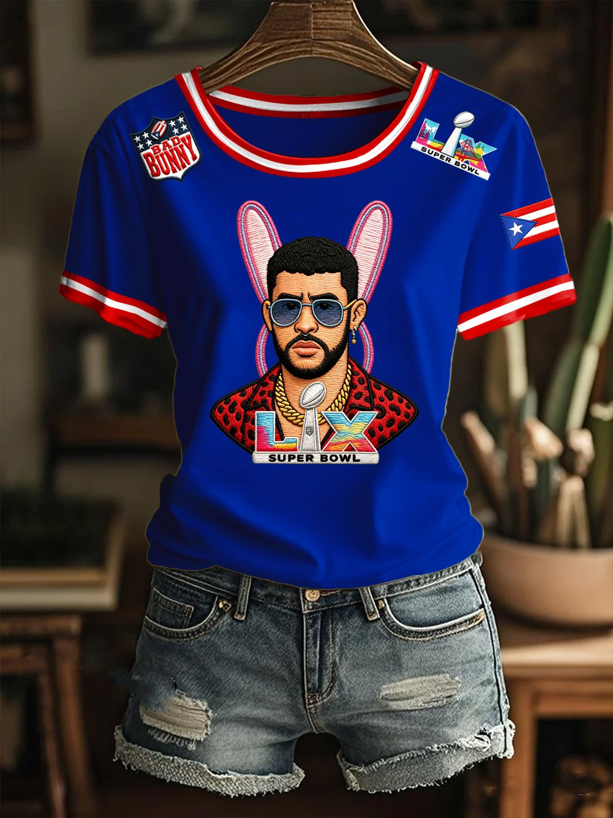 Bad Bunny Tour 2026 Merch Super Bowl LX T-Shirt Unique Presents For Her