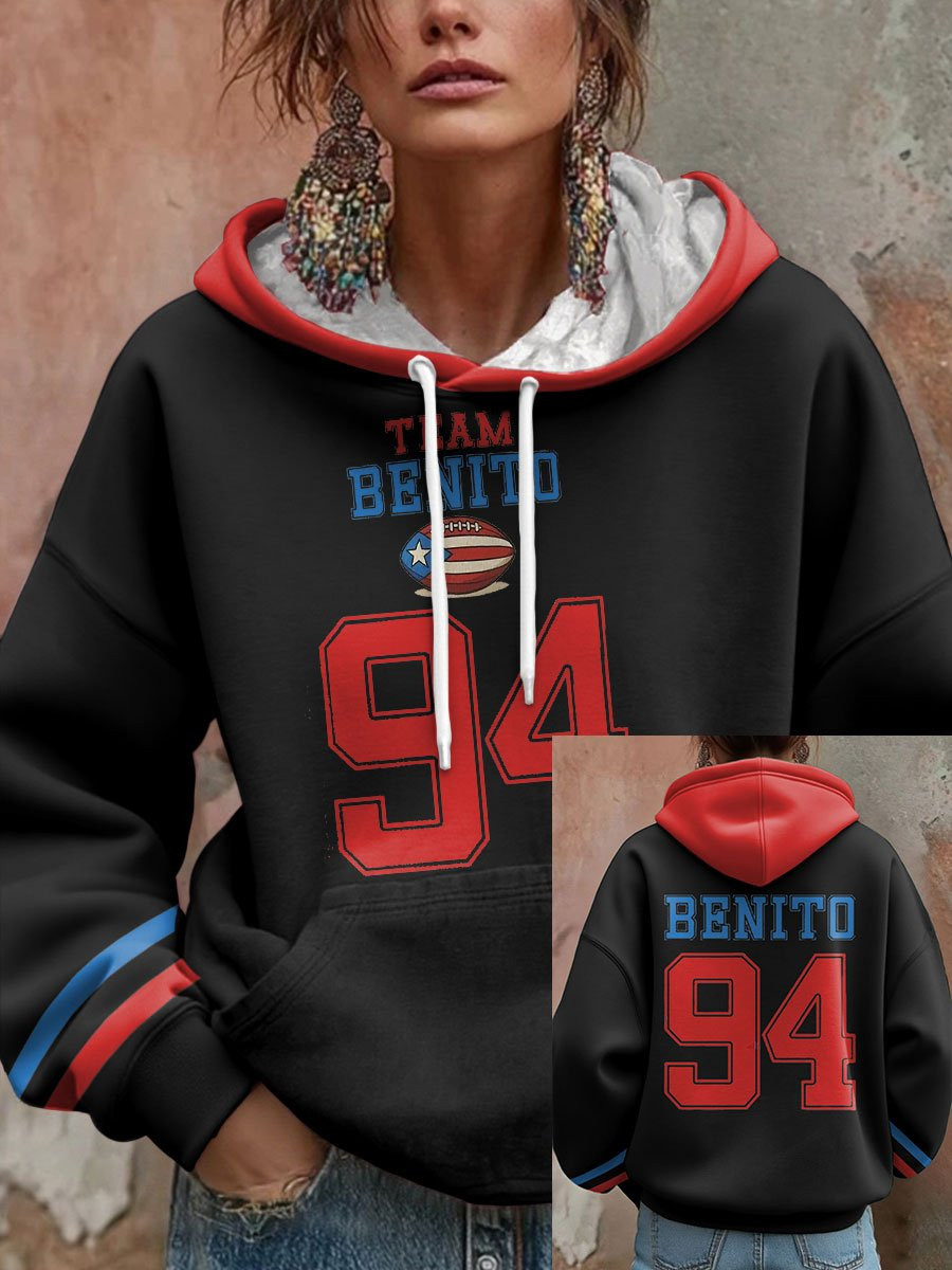 Bad Bunny Tour 2026 Merch Team Benito 94 Hoodie Gift Ideas For Girlfriend