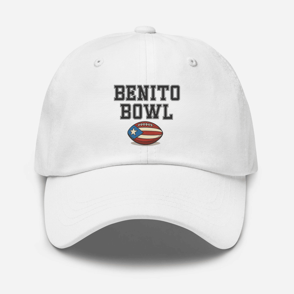 Bad Bunny X Benito Bowl Merch Hat Here For The Benito Bowl Best Bad Bunny Baseball Cap