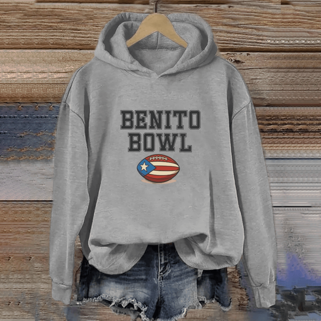 Bad Bunny X Benito Bowl Merch Hoodie Benito Bowl Bad Bunny Latin Trap Music Lovers Clothing