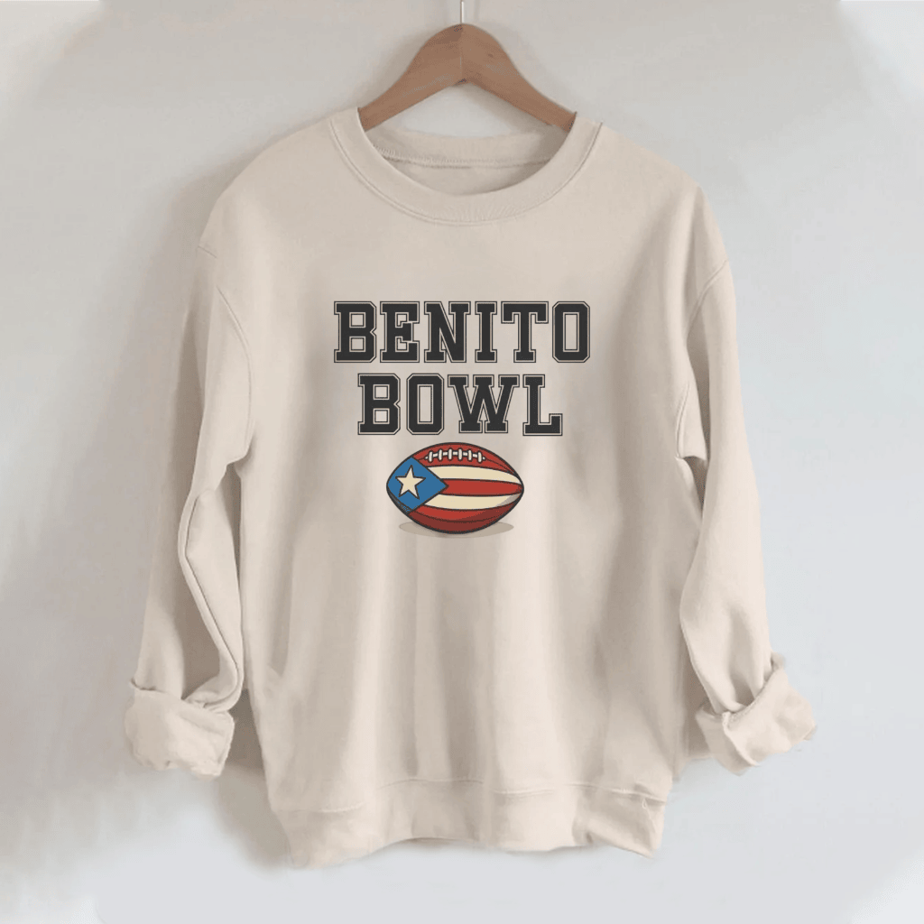 Bad Bunny X Benito Bowl Merch Sweatshirt Benito Bowl Bad Bunny Shirt Best Fans Apparel