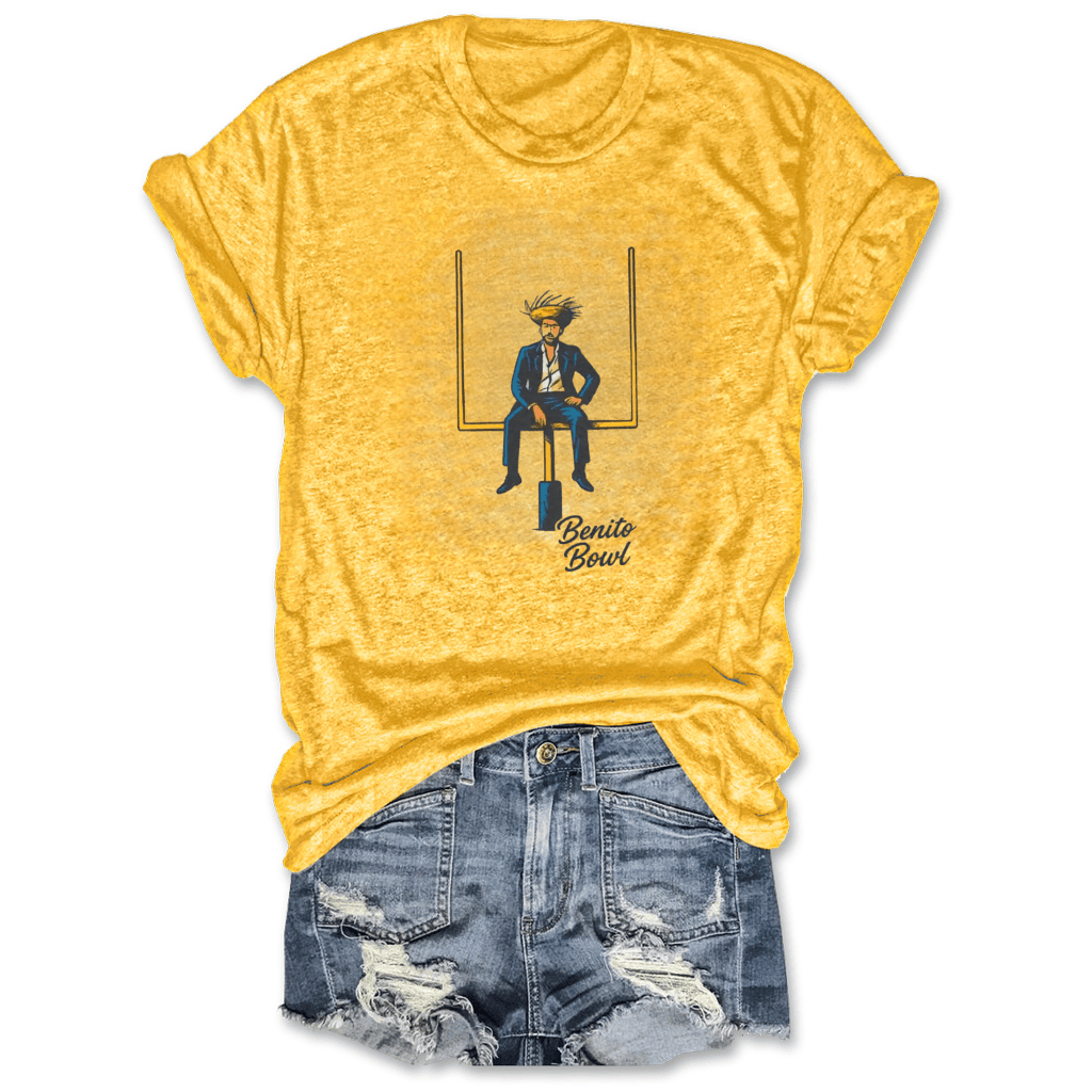 Bad Bunny X Benito Bowl Merch T-shirt Here For The Benito Bowl Bad Bunny Lovers Clothing