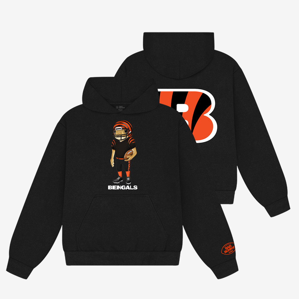 Bad Bunny x Cincinnati Bengals Hoodie Bad Bunny Super Bowl Halftime Show Hooded Sweatshirt