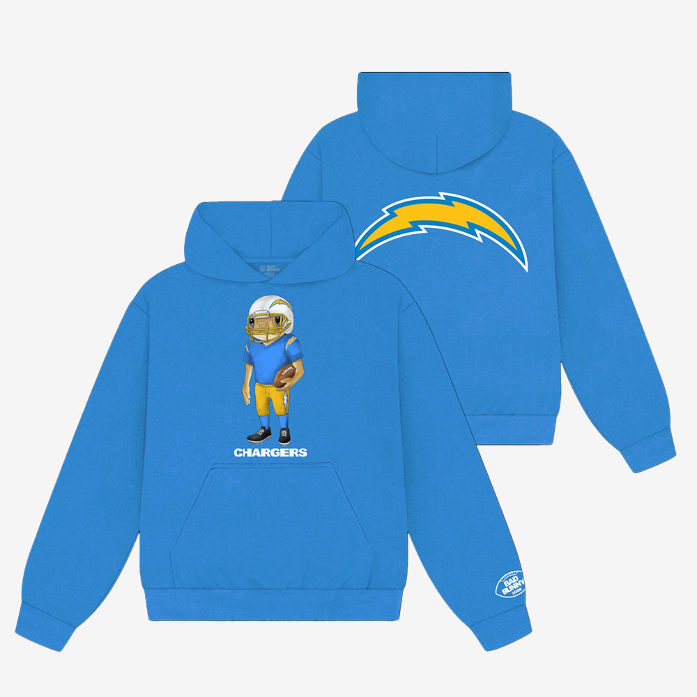 Bad Bunny x Los Angeles Chargers Concho Hoodie Bad Bunny Super Bowl 2026 Merch Football Gear