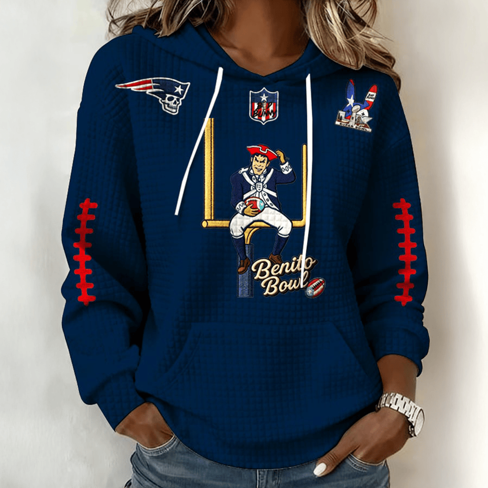 Bad Bunny X New England Patriots Hoodie Football Apparel Best Football Gear