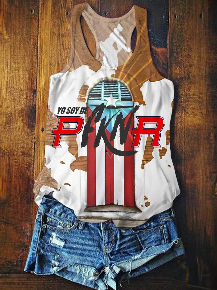 Bad Bunny Yo Soy De PFKNR Puerto Rico Womens Tank Top Puerto Rican Bad Bunny Merch
