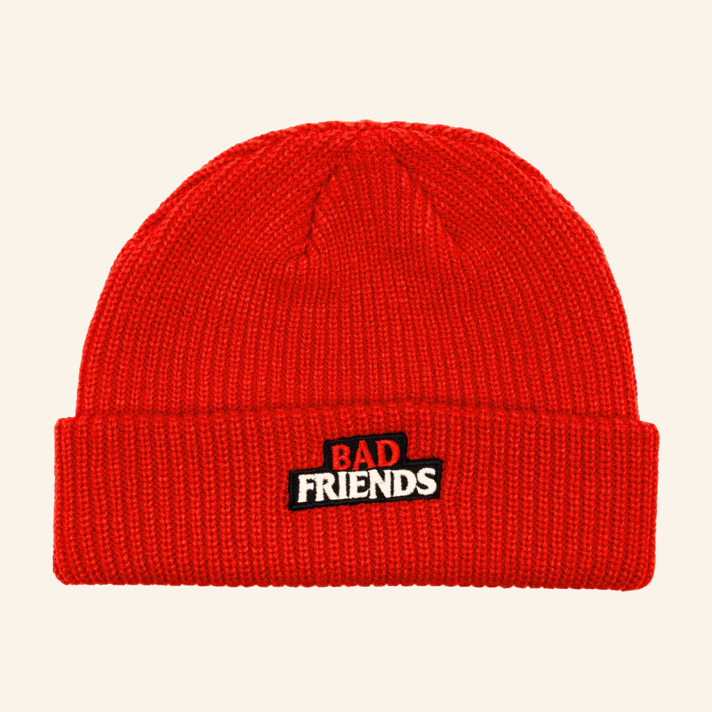 Bad Friends Merch Bad Friends Red Beanie Christmas Gifts For Besties