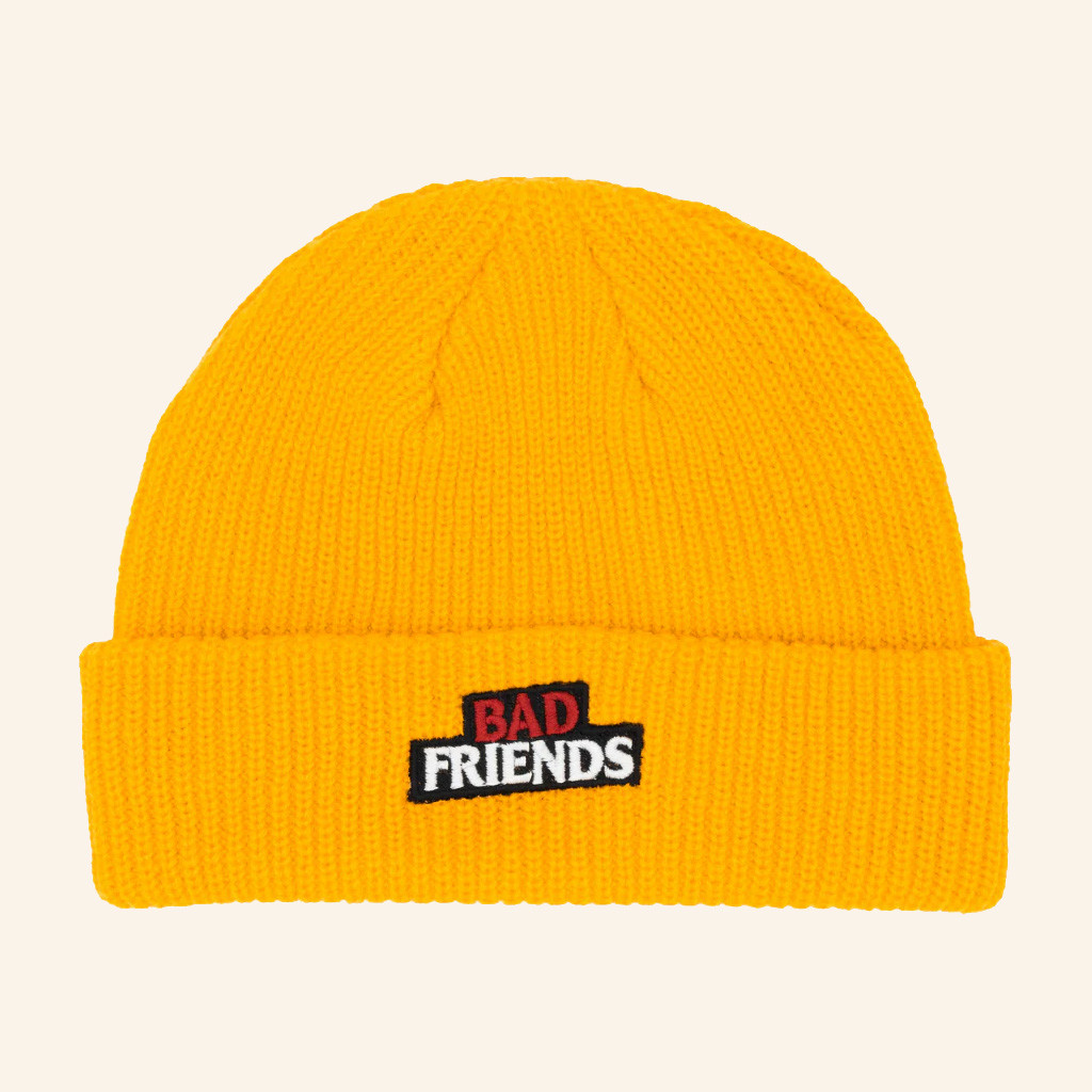 Bad Friends Merch Bad Friends Yellow Beanie Best Gifts For Him