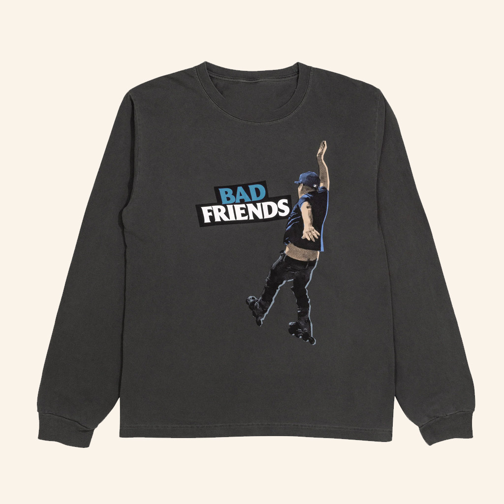 Bad Friends Merch Bobby Falling Long Sleeve T-Shirt Christmas Gifts For Him