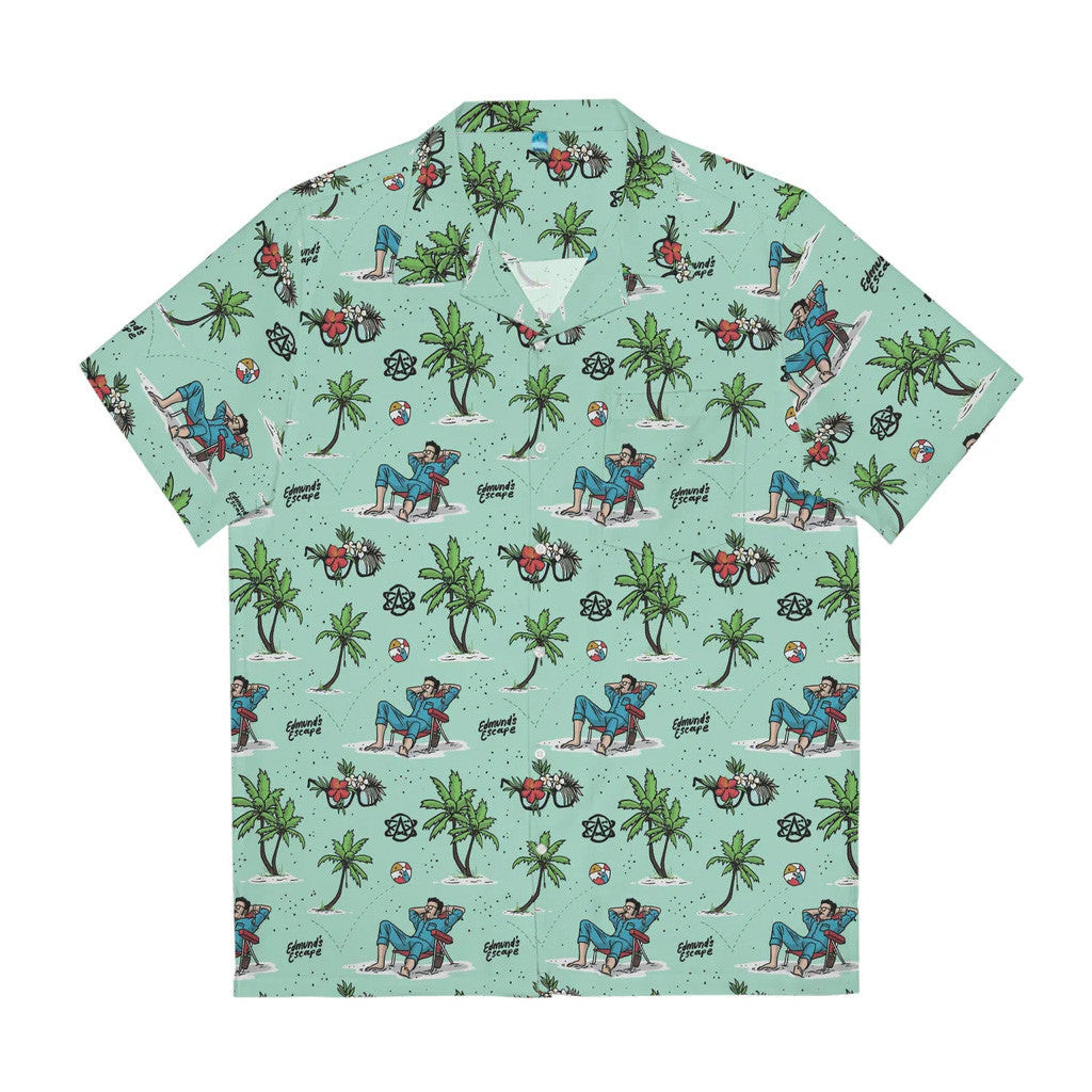 Bad Magic Merch Edmund's Escape Aqua Hawaiian Shirt Gifts For Dudes