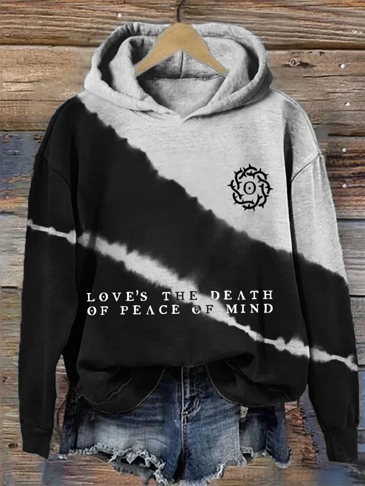 Bad Omens Hoodie Women's Rock Band Moth And Moon Hoodie For Fans Love's The Death Of Peace