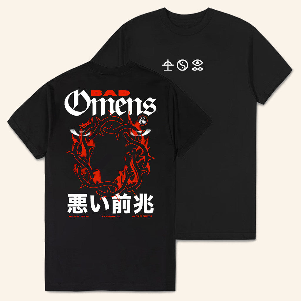 Bad Omens Merch Bad Omens Like A Villain Black T-Shirt Present For Dad