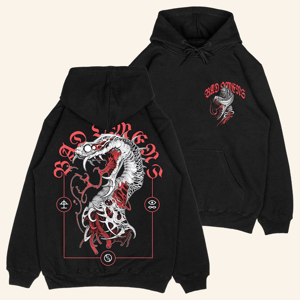 Bad Omens Merch BAD OMENS Serpent Tongue Hoodie Good Gifts For Boyfriend