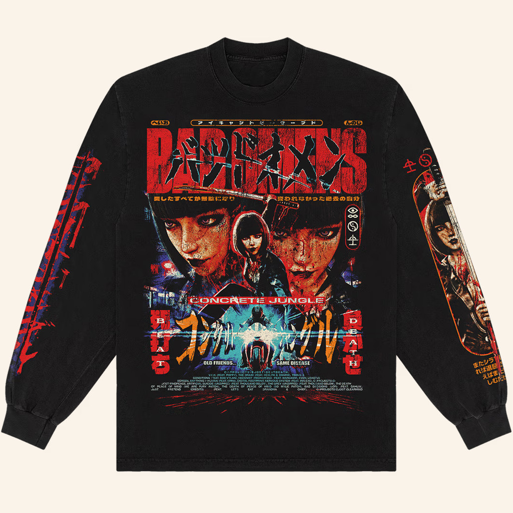 Bad Omens Merch Concrete Jungle OST Long Sleeve Shirt Gifts For Brothers