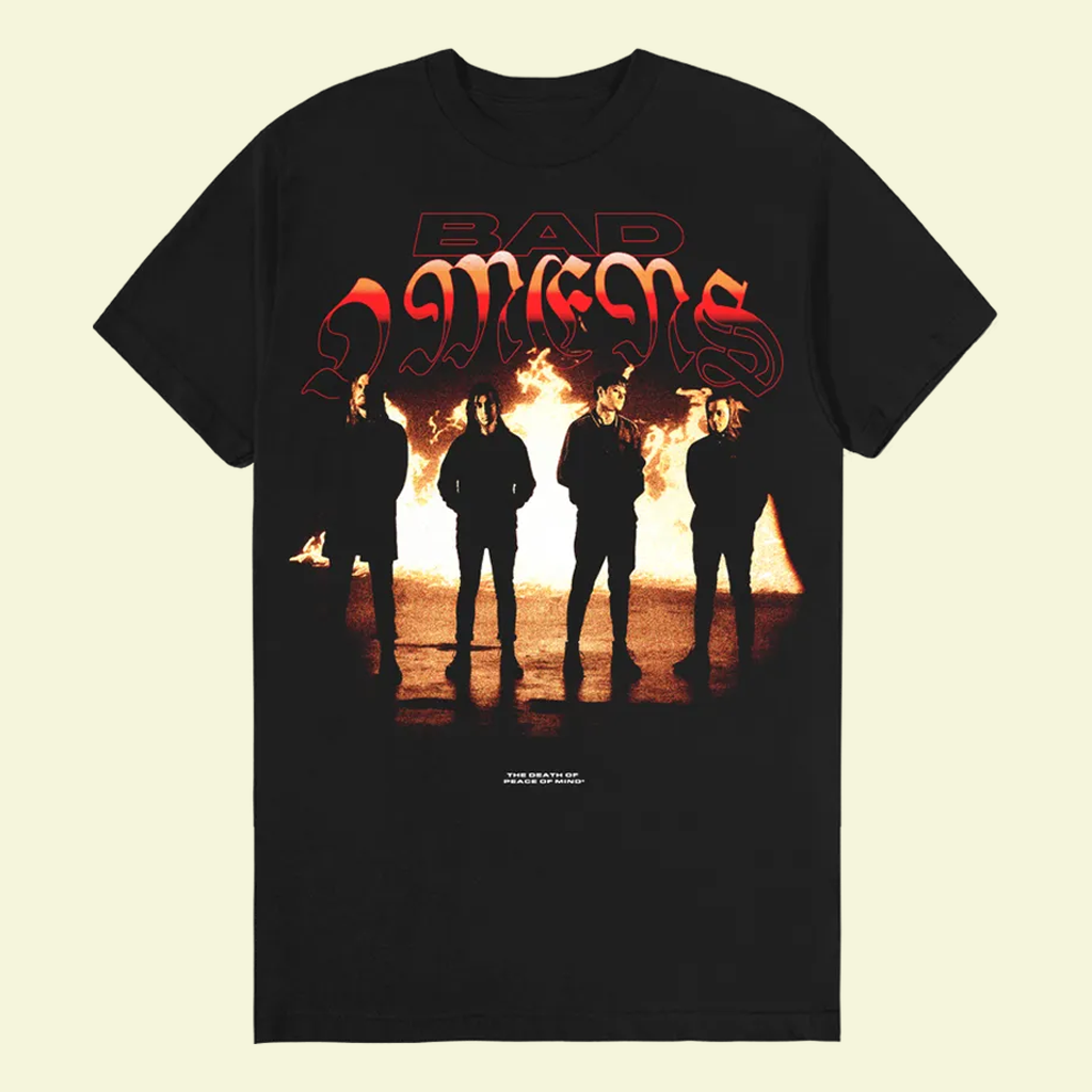 Bad Omens Merch Face In The Flames Shirt Music Lover Gifts For Him