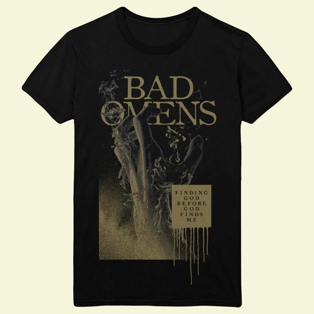Bad Omens Merch Holy Water T-Shirt Finding God Before God Finds Me Shirt Gifts For Him