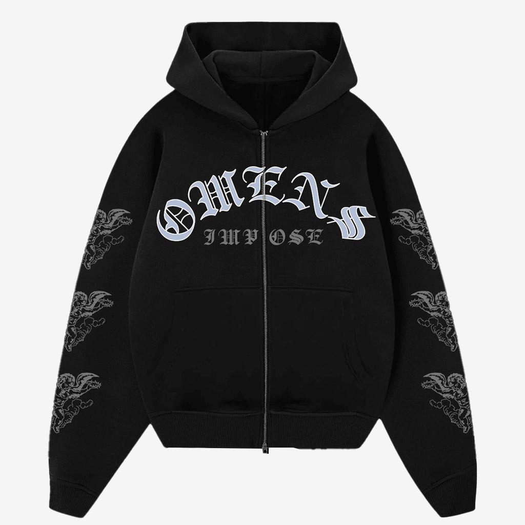 Bad Omens Merch Impose Zip Hoodie Music Hoodie Gifts For Bad Omens Fans