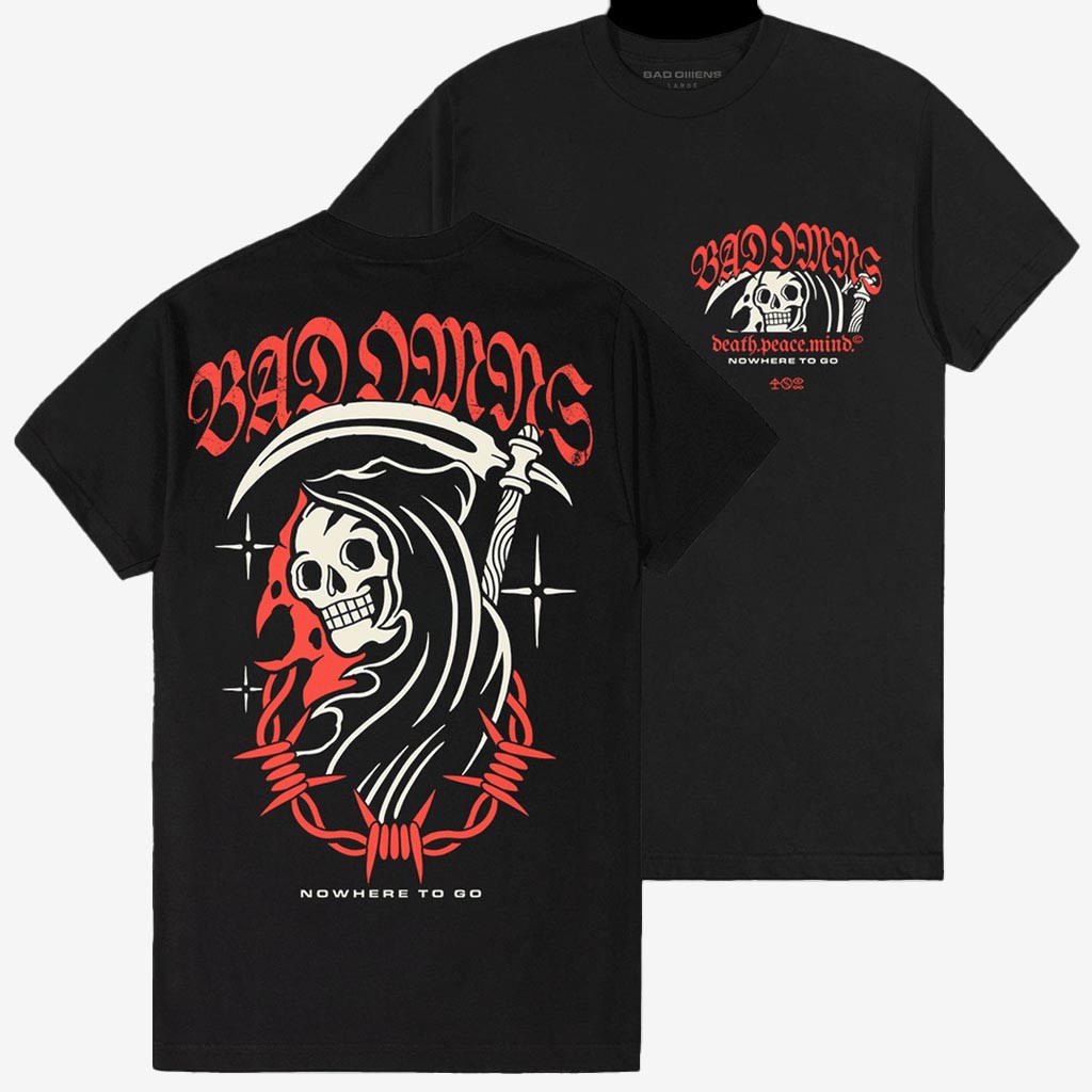 Bad Omens Merch Nowhere To Go T-Shirt Death Graphic Tee Cool Music Gifts