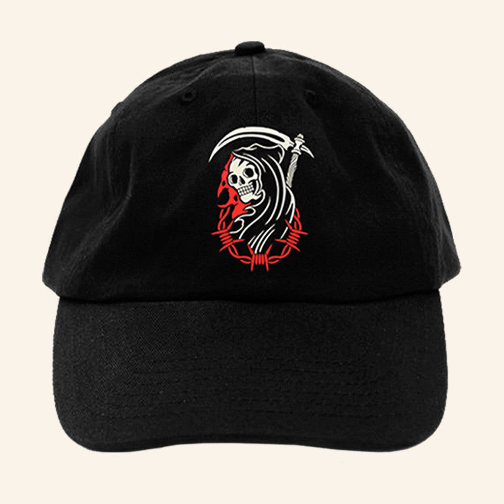 Bad Omens Merch Reaper Embroidered Hat Present For Him Bad Omens Merch Reaper Embroidered Hat Present For Him