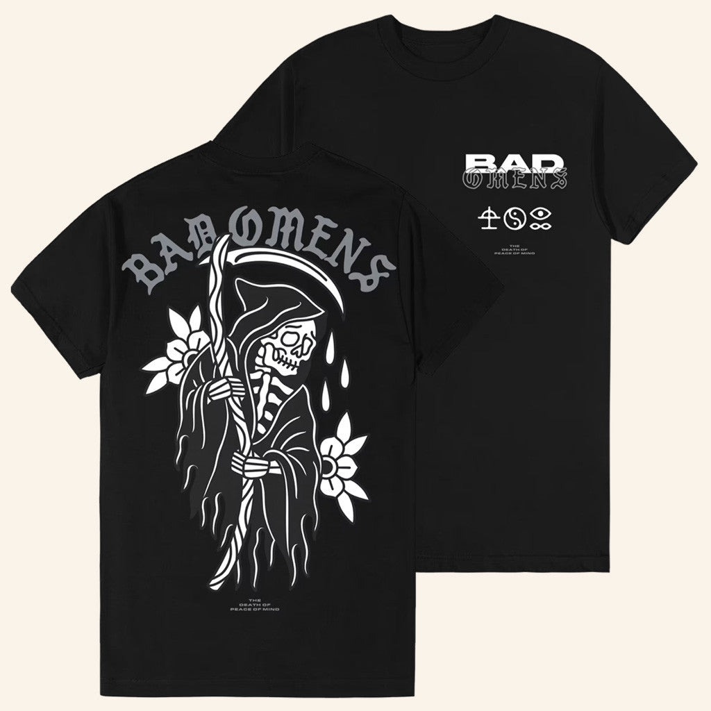 Bad Omens Merch Reaper T-Shirt Best Gifts For Boyfriend Bad Omens Merch Reaper T-Shirt Best Gifts For Boyfriend