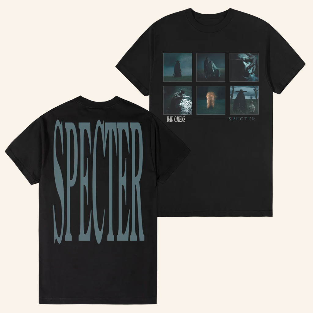 Bad Omens Merch Specter Slideshow T-Shirt Music Related Gifts For Guys