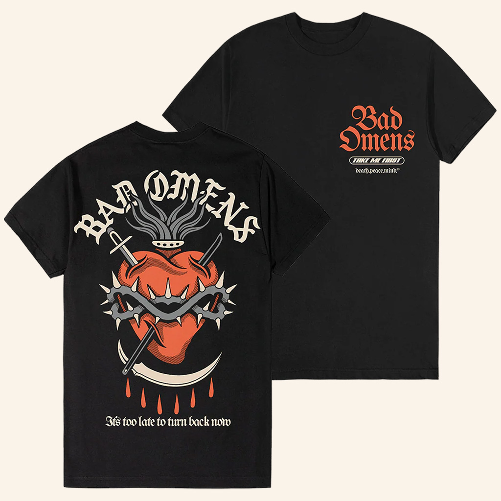 Bad Omens Merch Take Me First Black T-Shirt Unique Gifts For Music Lovers Bad Omens Merch Take Me First Black T-Shirt Unique Gifts For Music Lovers