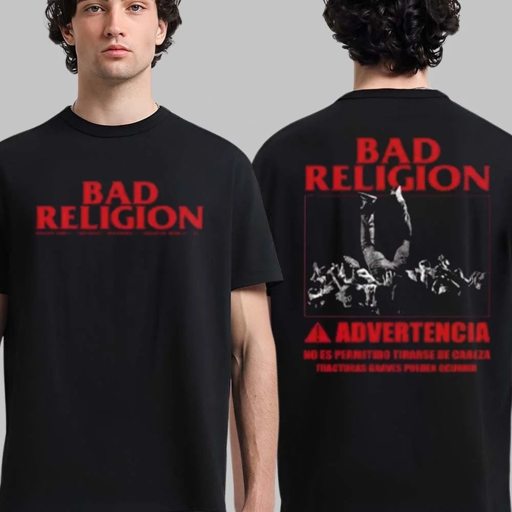 Bad Religion Latin America 2026 Tour Merch Advertencia T-Shirt Present Idea For Brother