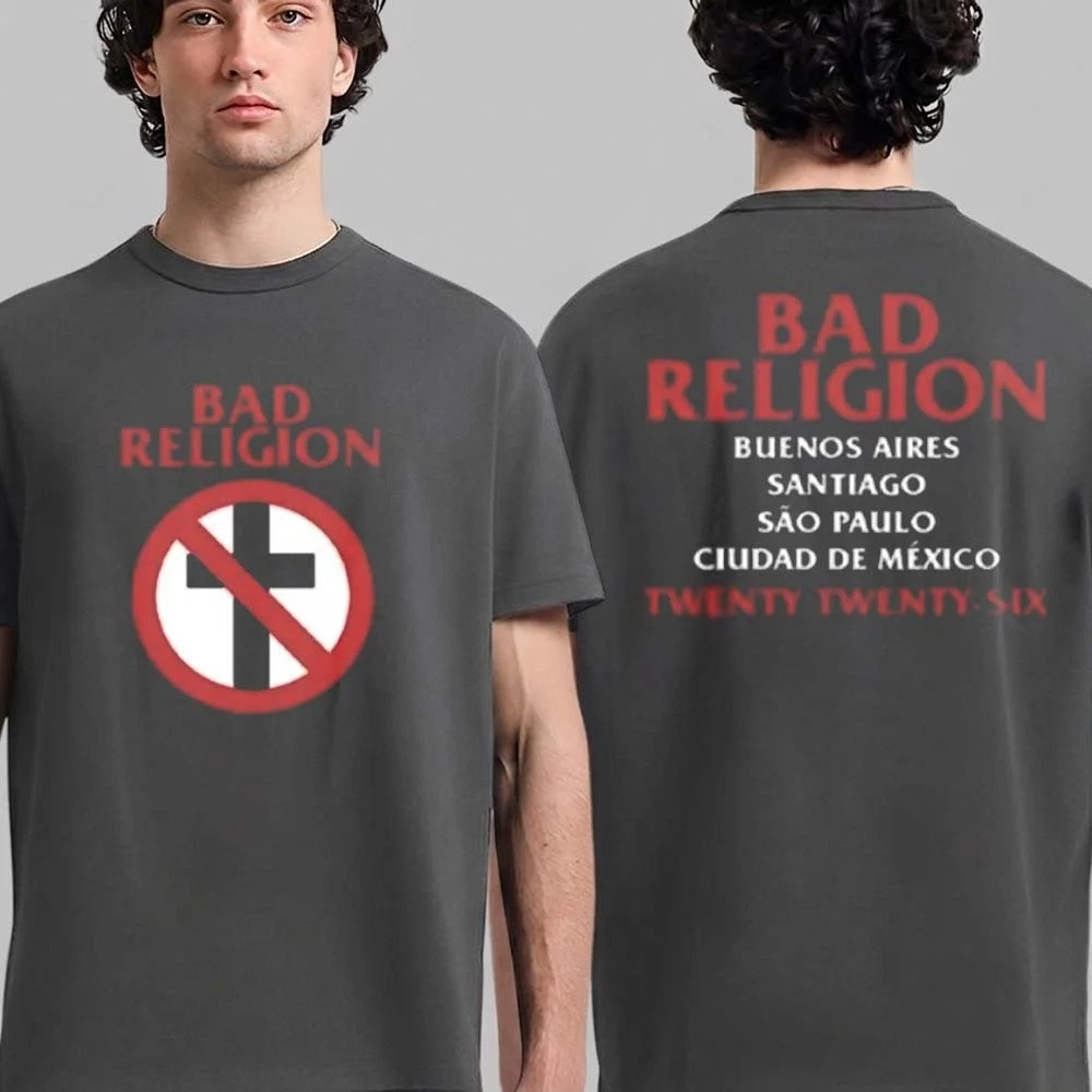 Bad Religion Latin America 2026 Tour Merch Cross Buster T-Shirt Music Lover Gift For Boyfriend