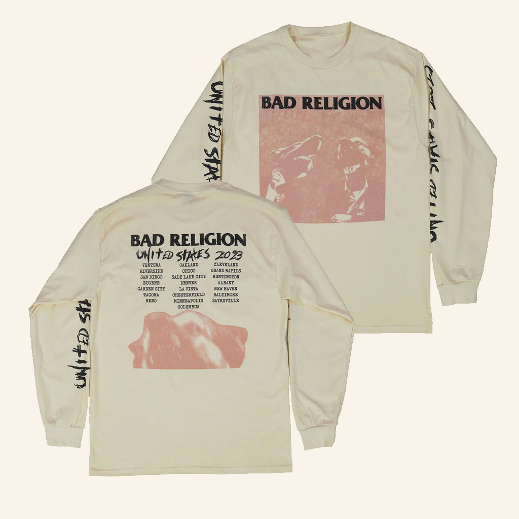Bad Religion Merch Bad Religion Vintage Recipe 2023 Tour Long Sleeve T-Shirt Gifts For Him