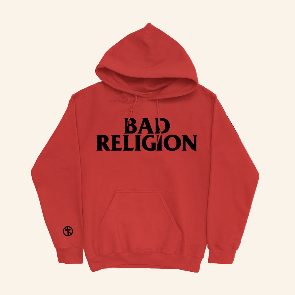 Bad Religion Merch Logo Red Hoodie Husband Christmas Gift Ideas