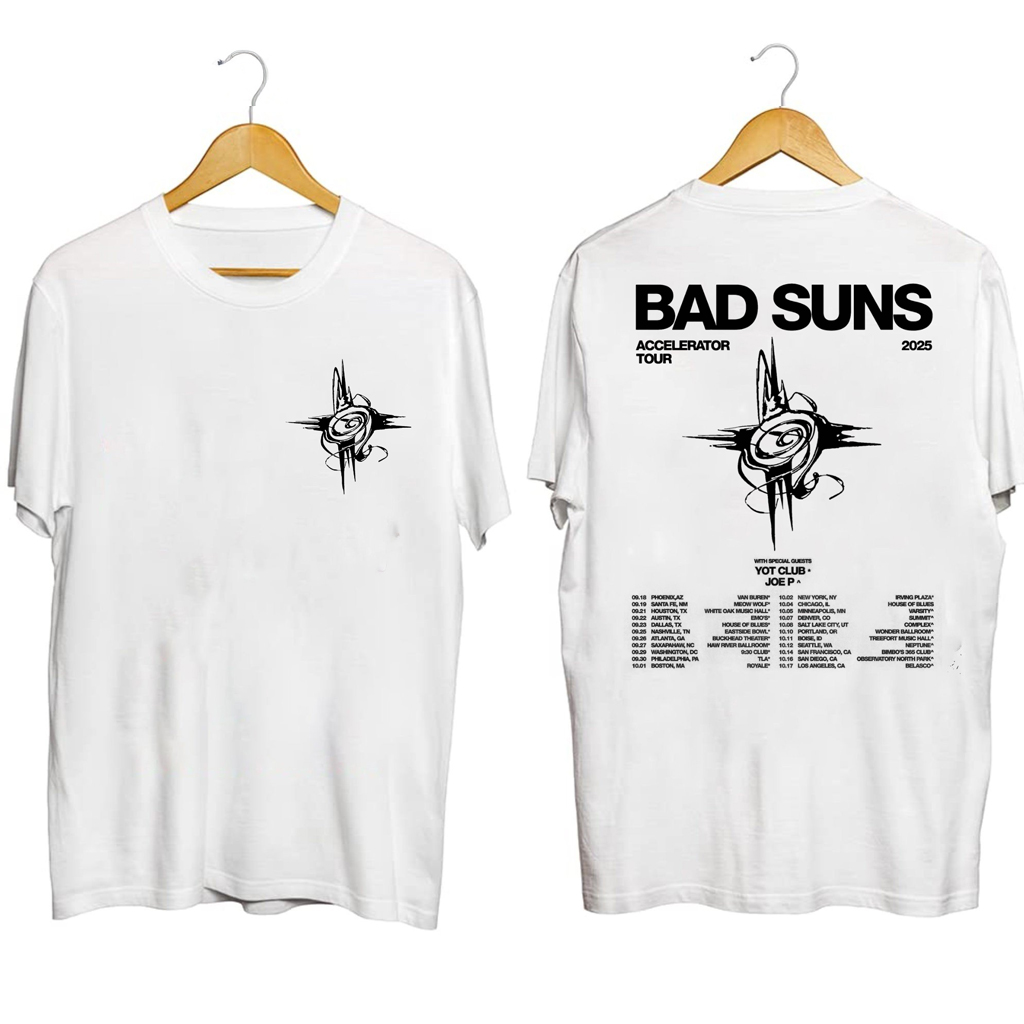Bad Suns Accelerator Tour Shirt Bad Suns Merch Gifts For Rock Fans
