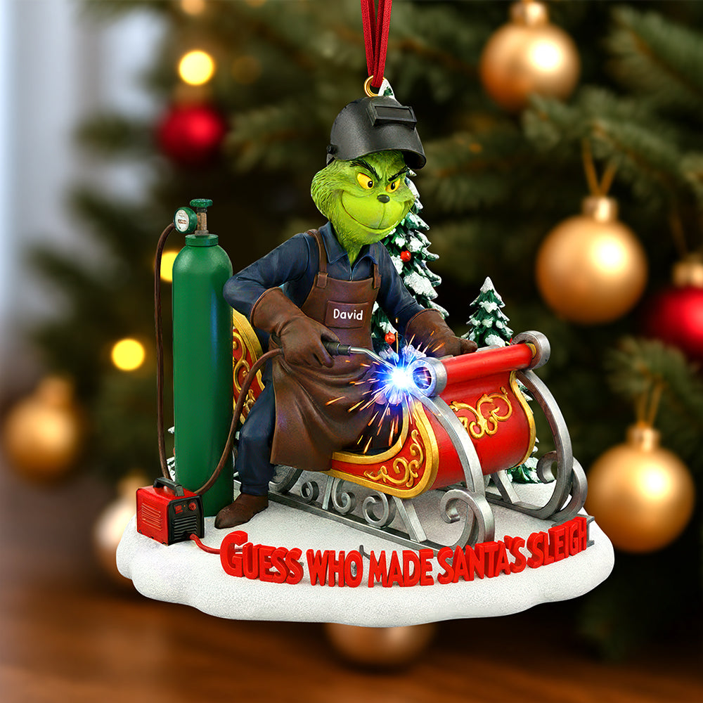 Badass Welder Christmas Ornament, Personalized Gifts For Welder - Holiday Season Gift Idea Badass Welder Christmas Ornament, Personalized Gifts For Welder - Holiday Season Gift Idea