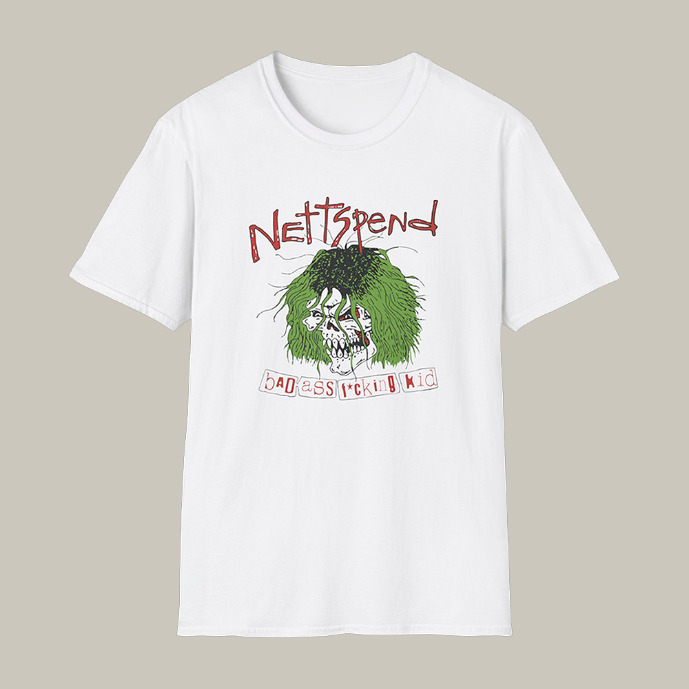 Badassfuckingkid Nettspend T-Shirt Skull Art Tee Unique Gift For Nettspend Fans