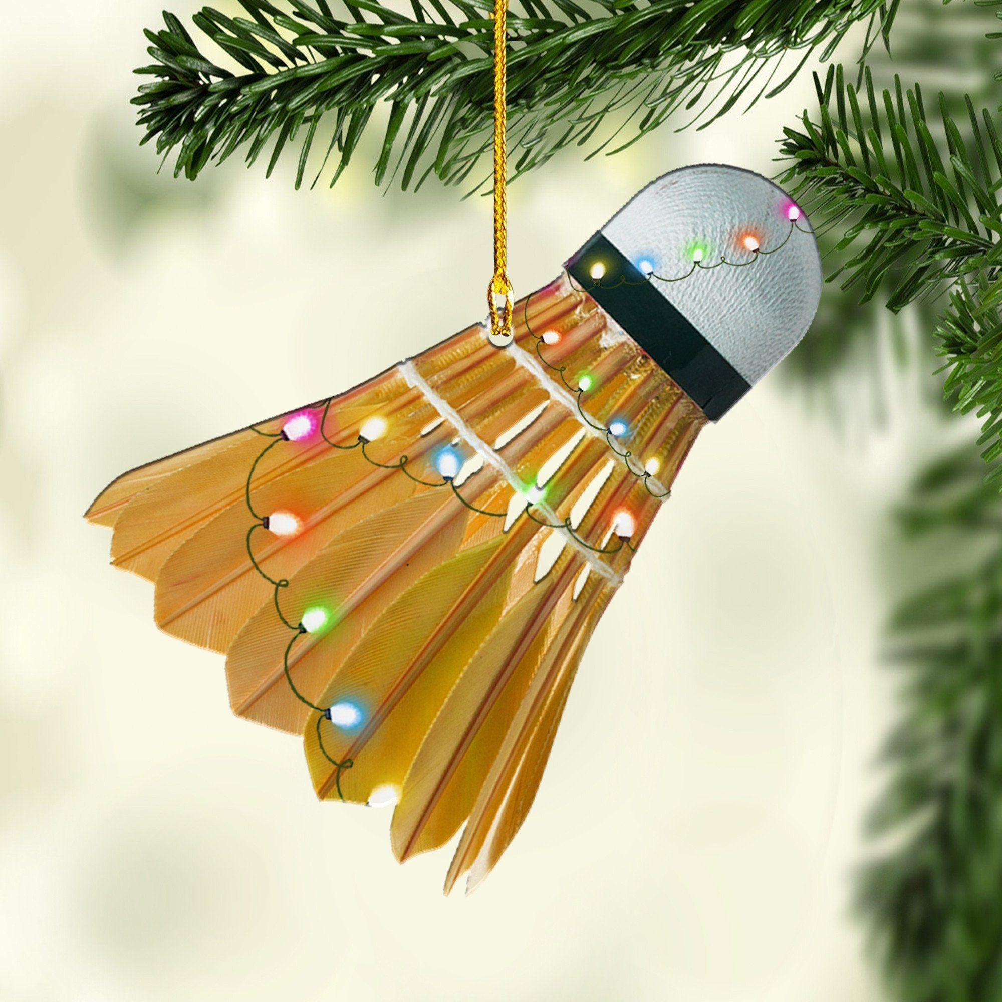Badminton Multi Color Shaped Acrylic Ornaments Gift for Badminton Player