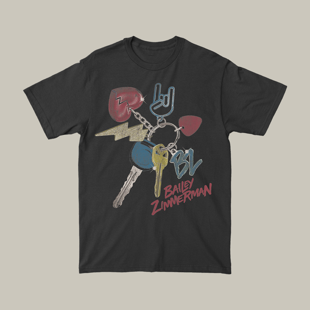 Bailey Zimmerman Keys Vintage T-Shirt Country Music Tee Bailey Zimmerman Fan Gift