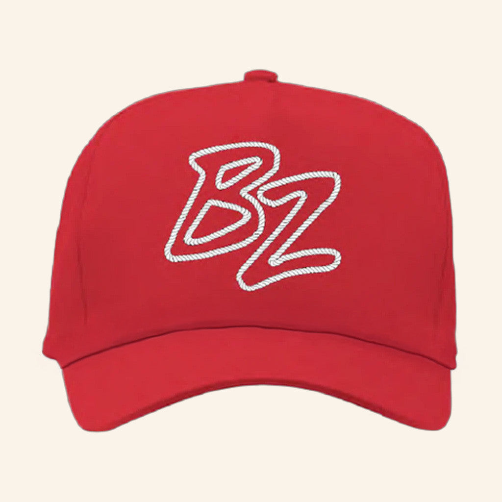 Bailey Zimmerman Merch Tour 2025 BZ Lasso Red White Embroidered Hat Gifts For Dudes Bailey Zimmerman Merch Tour 2025 BZ Lasso Red White Embroidered Hat Gifts For Dudes