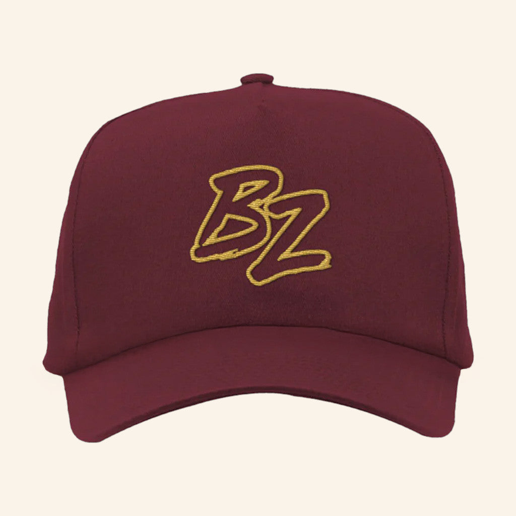 Bailey Zimmerman Merch Tour 2025 BZ Maroon Hat Embroidered Gifts For Husband Bailey Zimmerman Merch Tour 2025 BZ Maroon Hat Embroidered Gifts For Husband