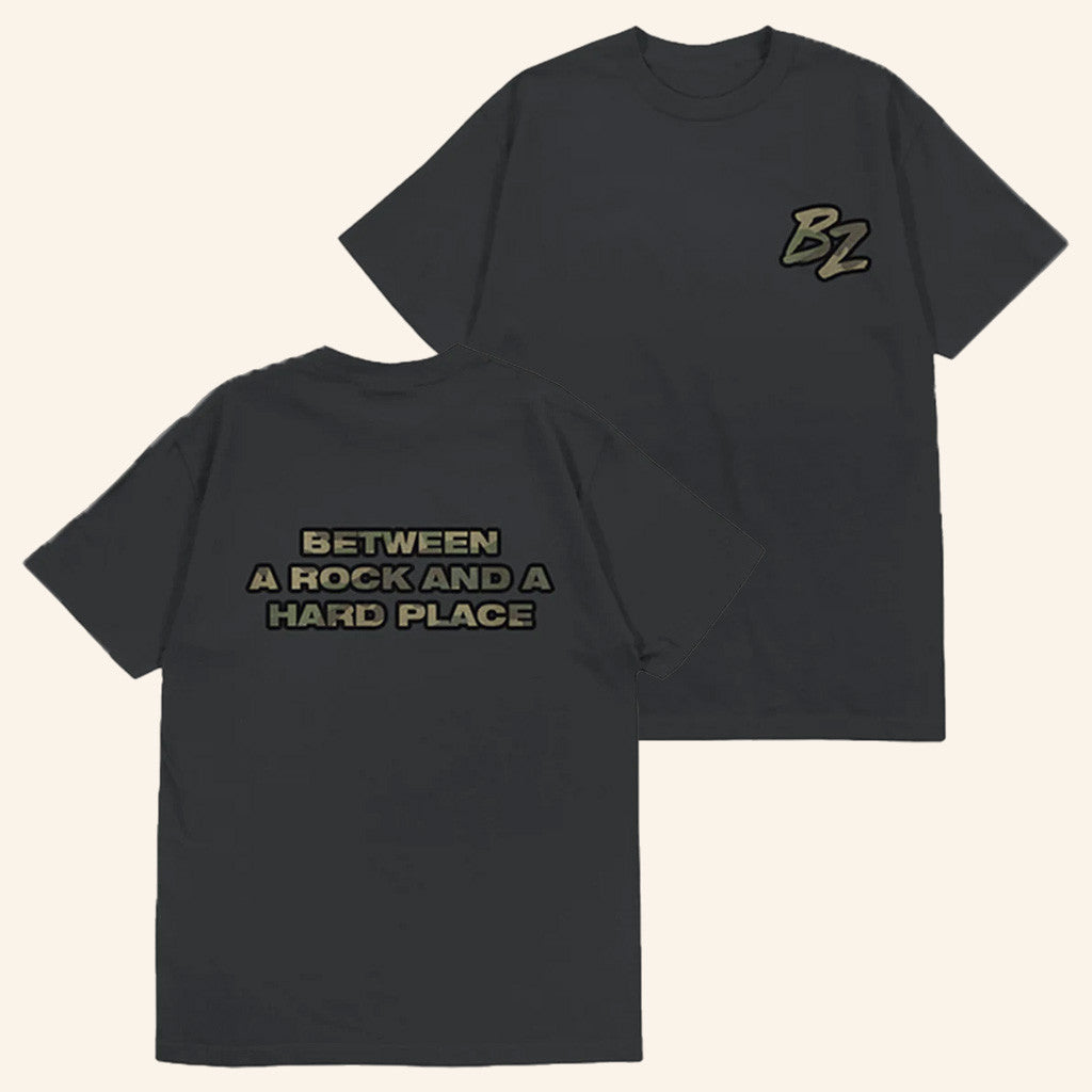 Bailey Zimmerman Merch Tour 2025 Rock And A Hard Place Black T-Shirt Gifts For Dad Bailey Zimmerman Merch Tour 2025 Rock And A Hard Place Black T-Shirt Gifts For Dad