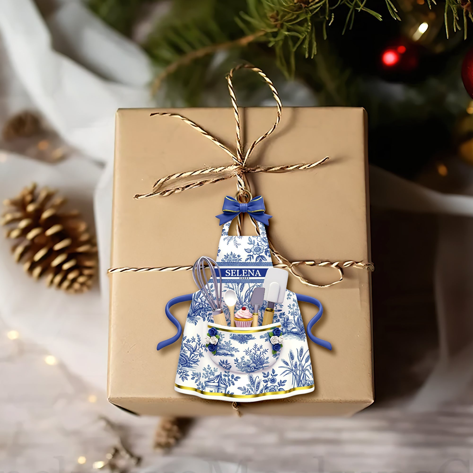 Baking Apron Ornament - Personalized Gifts For Cooking Lovers - Funny Christmas Ornament Gift