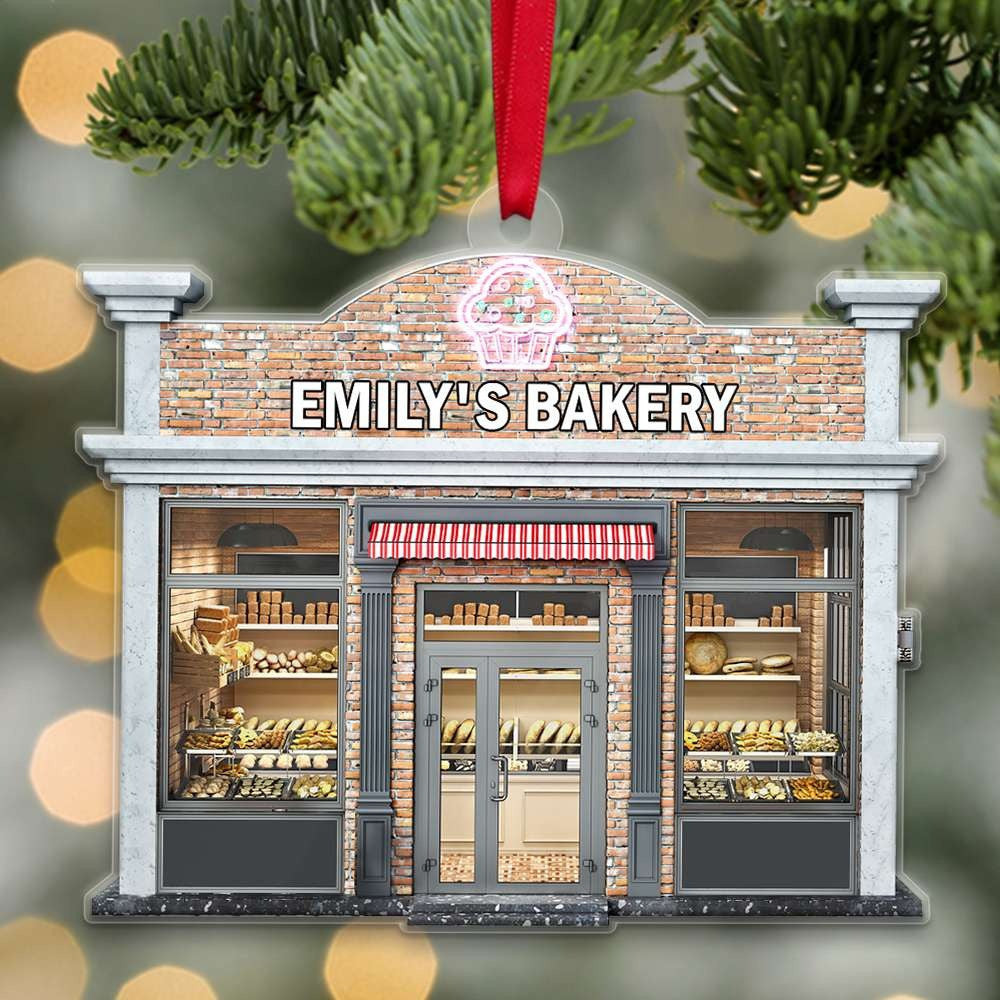 Baking Bakery Ornament Personalized Flat Acrylic Ornament  Gift For Baker Friends