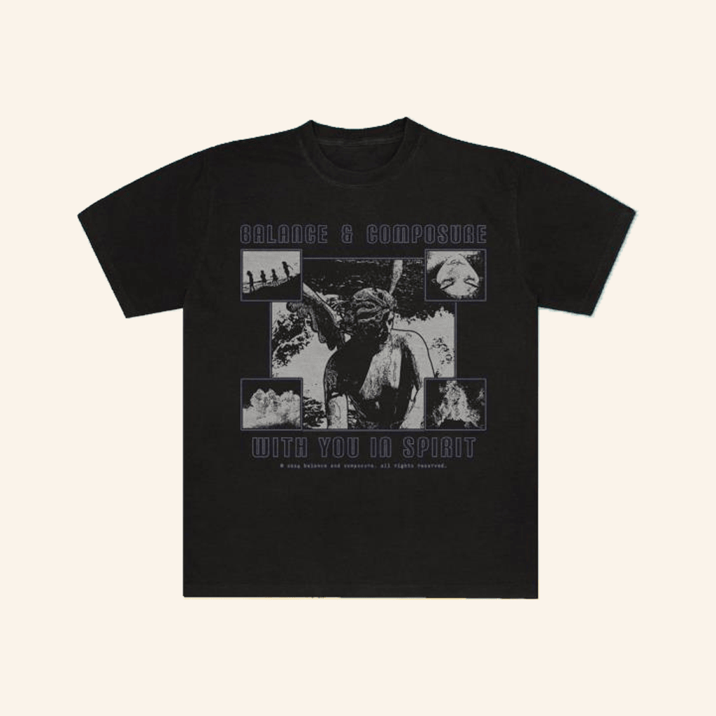 Balance And Comp Band Merch Angel Black T-Shirt Gifts For Fans